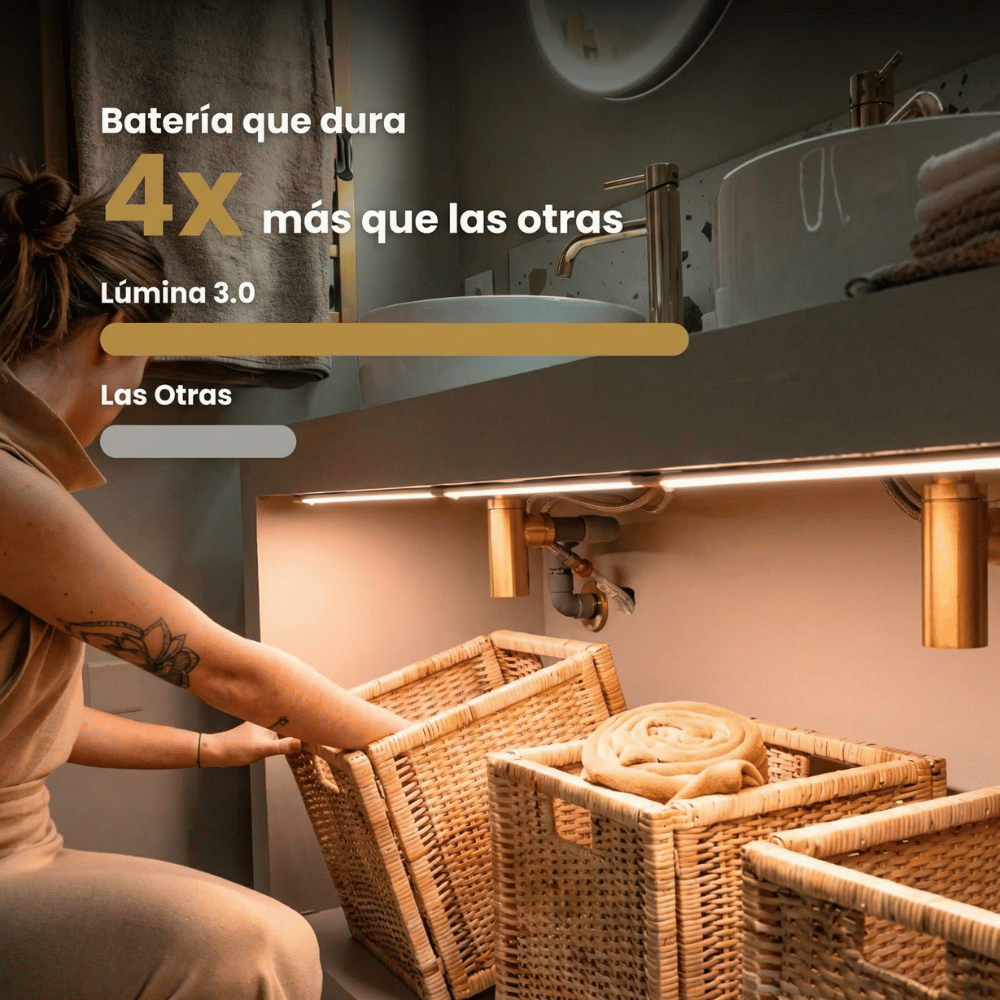 Lúmina 3.0™ | Barra LED inalámbrica con sensor de movimiento